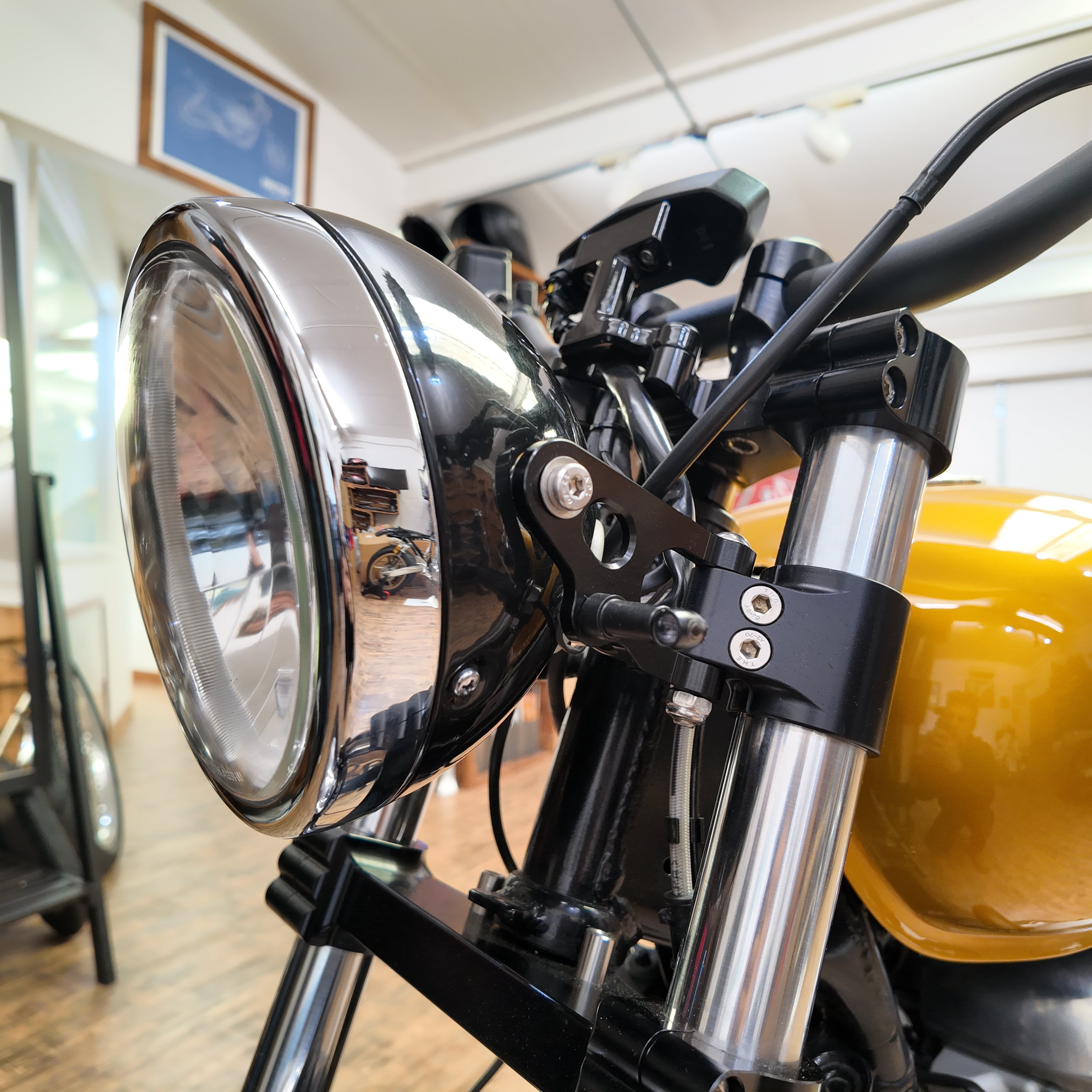 Headlight Brackets For The Royal Enfield Interceptor Continental GT headlight-brackets-for-the-royal-enfield-interceptor-continental-gt
