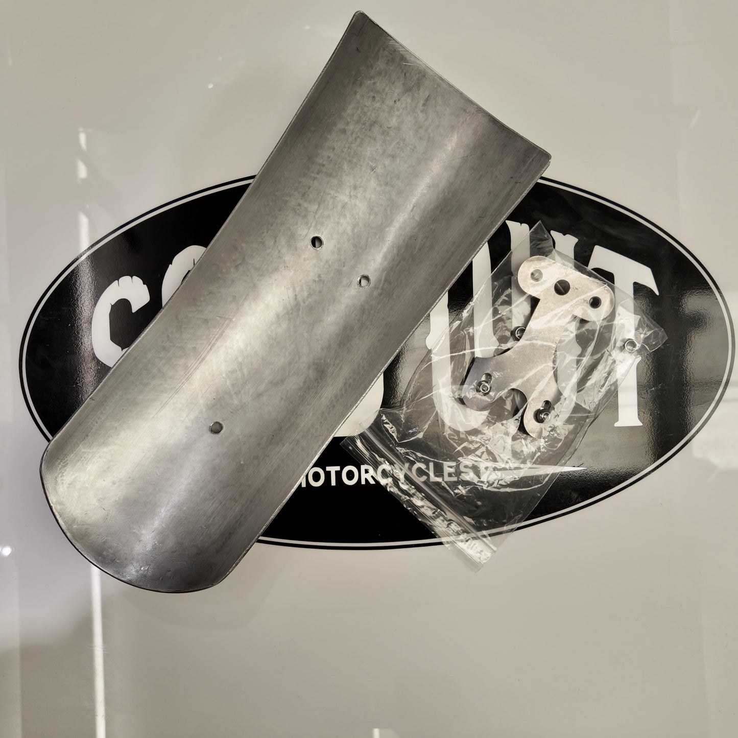 Short Rear Aluminium Mudguard & Mount