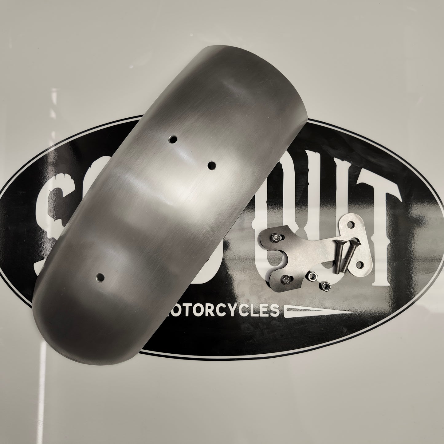 Short Rear Aluminium Mudguard & Mount
