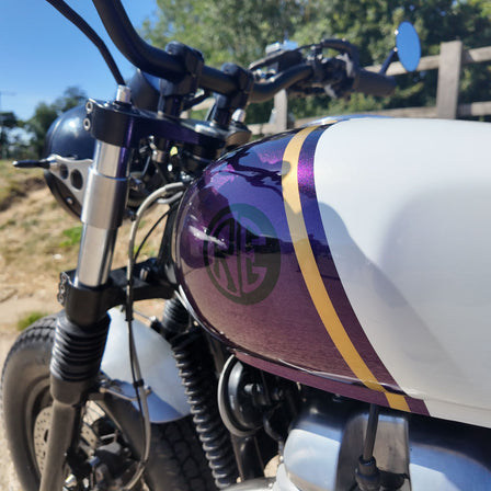 Purple & White Brat