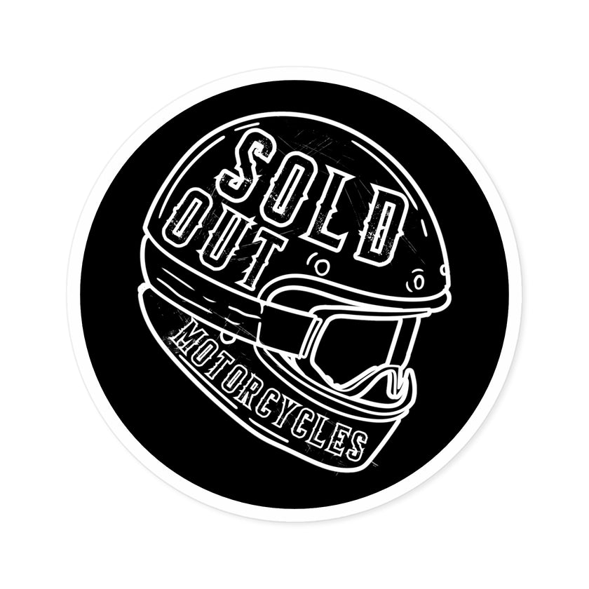 Sold Out Helmet Sticker