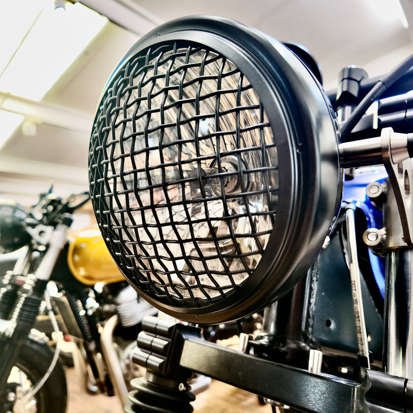 Matt Black Mesh Headlight Grill 7