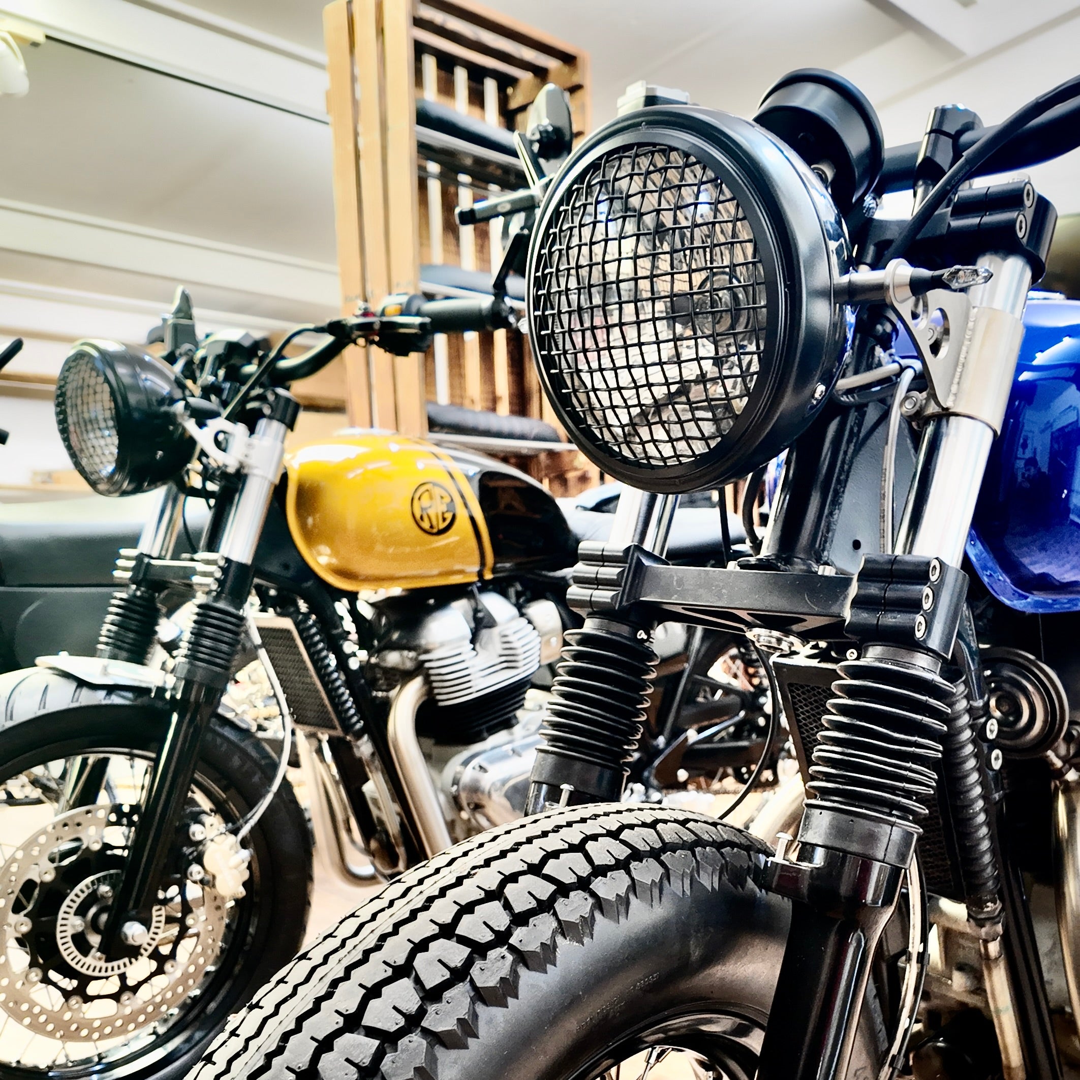 Matt Black Mesh Headlight Grill 7