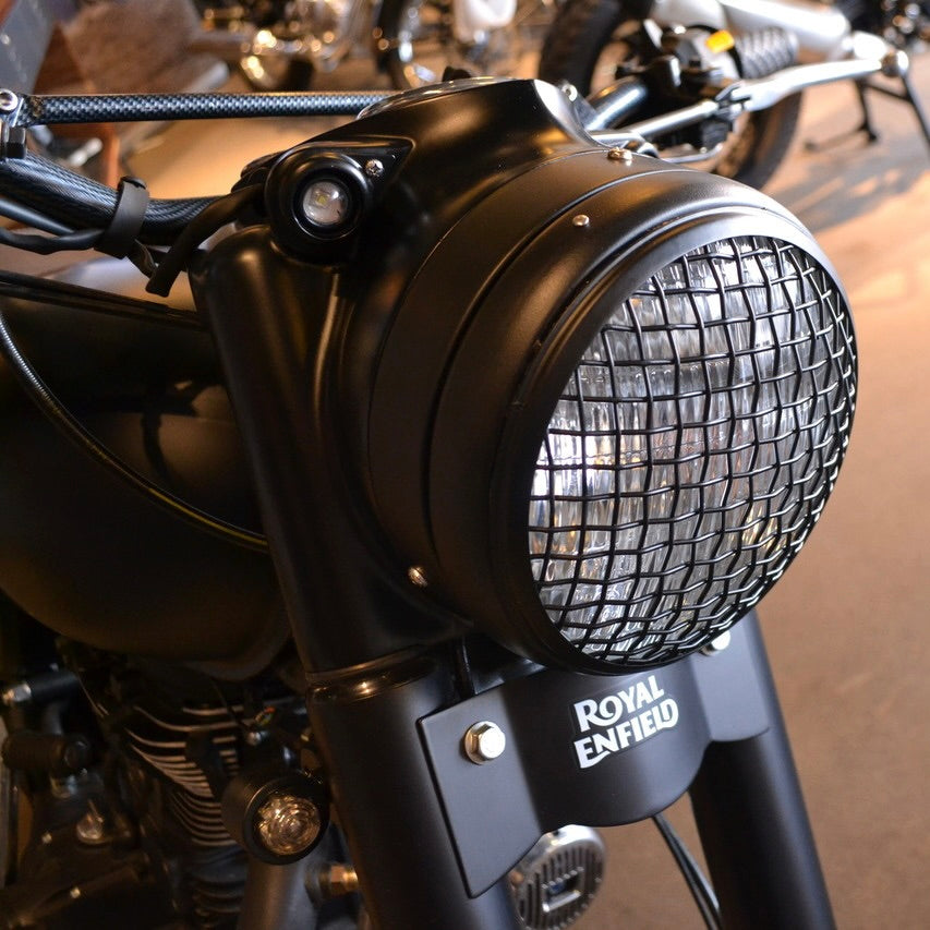 Matt Black Mesh Headlight Grill 7