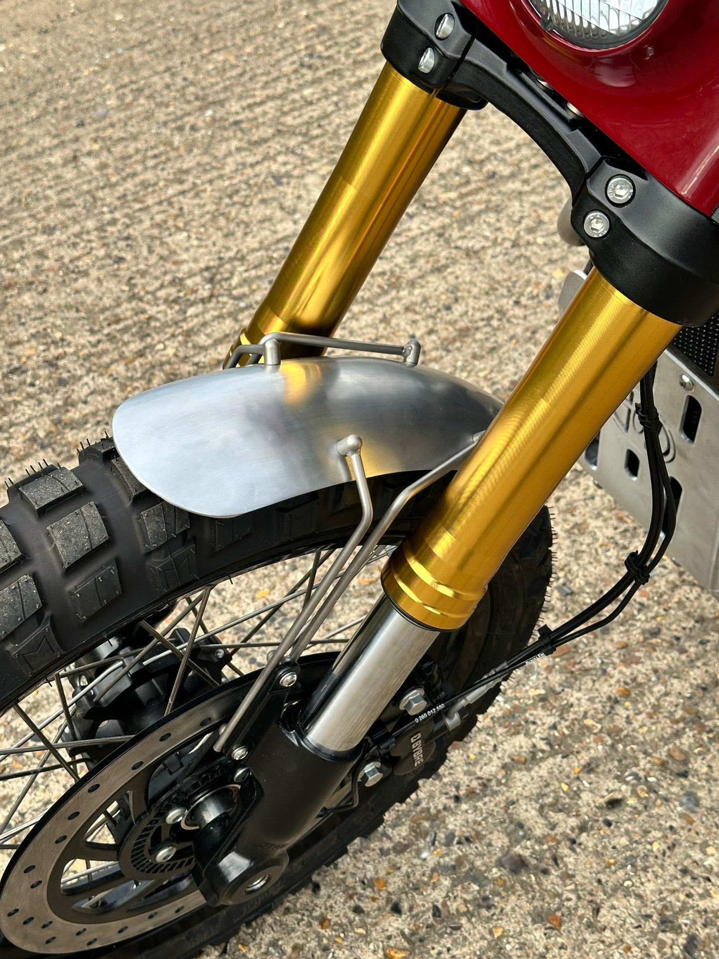 Bear 650 Aluminium Front Mudguard &  Brackets