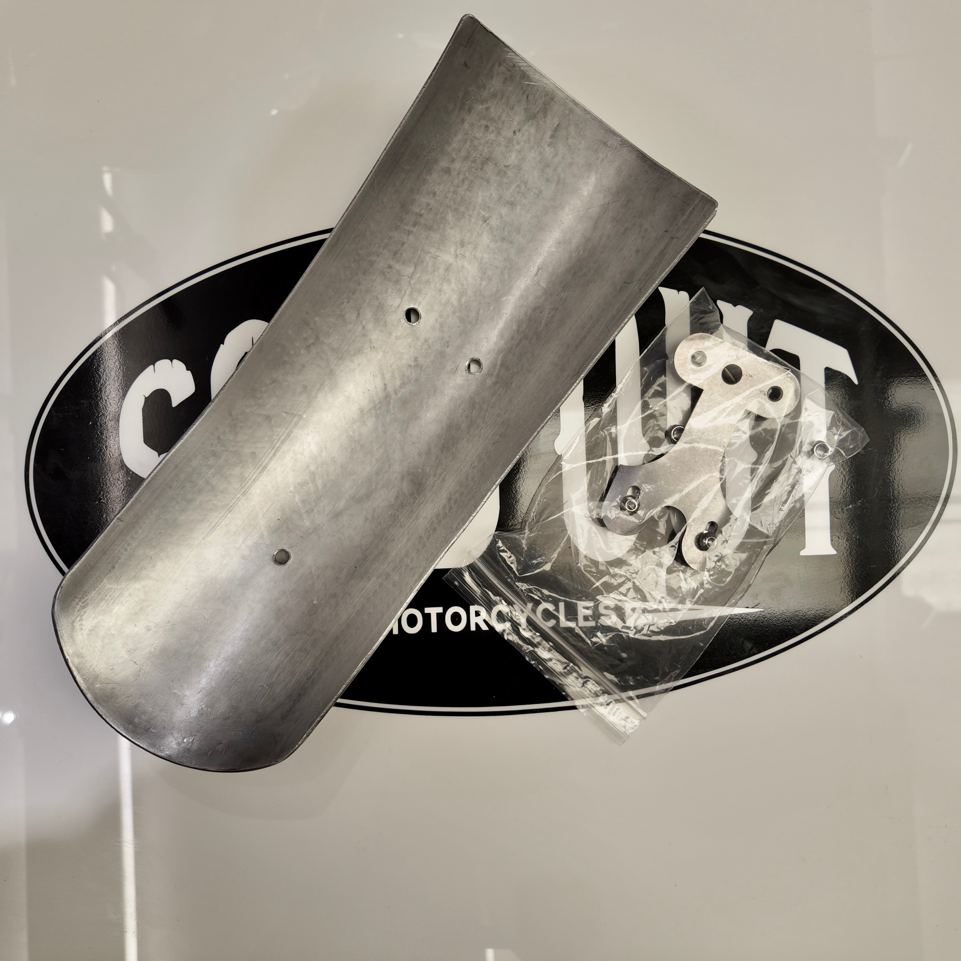 Short Rear Aluminium Mudguard & Mount