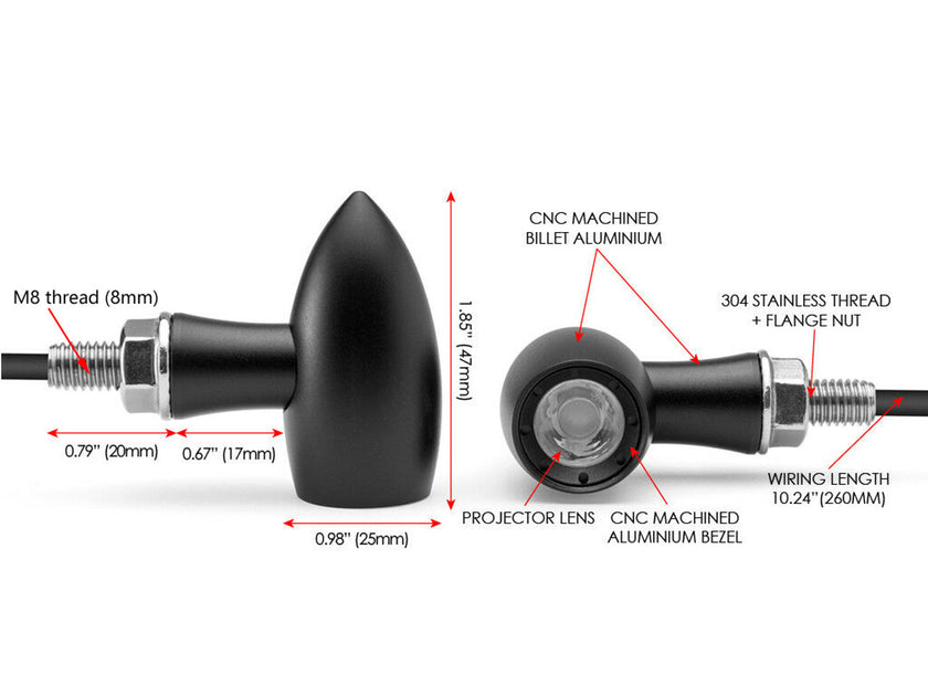 Bullet Style Mini LED Indicators